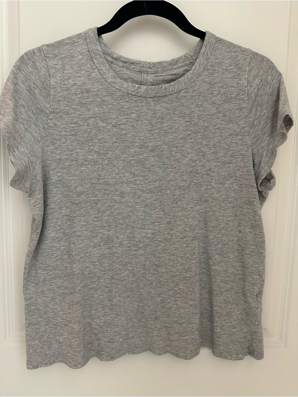Banana Republic Heather Gray Short Sleeve Crew Tee